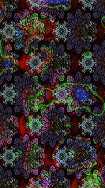 Raster illüstrasyonu. Bahar çiçekleriyle güzel bir çiçek deseni çizmişsin. Güzel kumaş deseni.