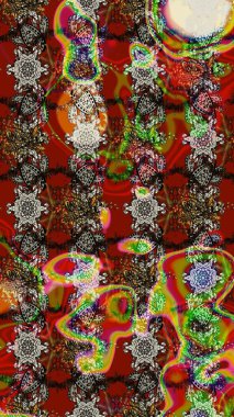 Güzel kumaş deseni. Çizim raster deseni. Çiçek arka planı.