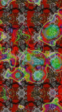 Kahverengi ve gri renkli şirin çiçekler. Küçük çiçekli basit bir çiçek çizimi. Moda baskısı, albüm, ambalaj kağıdı ve duvar kağıdı için zarif dekoratif süslemeler. Raster illüstrasyonu.