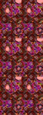 Renkli Bahar Teması eskiz kalıbı. Çocuk stili. Düz Çiçek Elementleri Tasarımı. Çiçekli çizim raster arkaplanı.