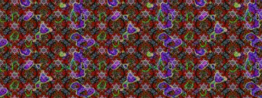 Yumuşak, bahar çiçekli arka plan. Çiçekli karalama şeklinde Raster çiçek deseni. Kırmızı ve kahverengi renkte çiçekler.