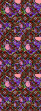 Kahverengi ve kırmızı renkte çiçekli çiçek deseni. Suluboya tarzında kahverengi ve kırmızı renkte çiçekler.