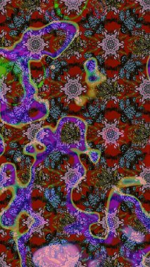 Tekstil, kumaş, kapaklar, duvar kağıtları, baskı, naylon, koleksiyon defteri, örgü, dekupaj için güzel bir eskiz. Küçük kahverengi ve kırmızı çiçeklerle oldukça kaliteli besin torbası deseni.