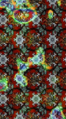 Renkli Bahar Teması eskiz kalıbı. Raster illüstrasyonundaki çiçek desenli çizim. Kahverengi ve gri renkli çiçekler. Düz Çiçek Elementleri Tasarımı.