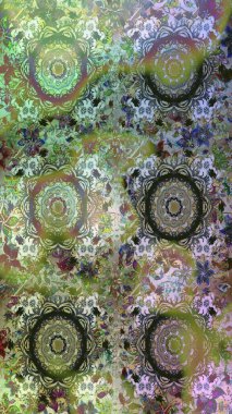 Tekrarlayan elementlerle soyut arkaplan oluşturun. Raster illüstrasyonu. Tarafsız ve gri renklerde altın sarısı elementlerle altın pürüzsüz desen. Kusursuz, klasik altın desen..