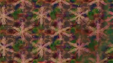 Renkli unsurlarla hareketli arka plan görüntüleri. Çiçekler. Eski model. Bayrak tarzı. Video kaydı. Şablon. Döngü. Kusursuz.. 