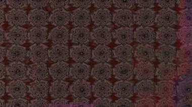 Renkli unsurlarla hareketli arka plan görüntüleri. Çiçekler. Eski model. Bayrak tarzı. Video kaydı. Şablon. Döngü. Kusursuz.. 