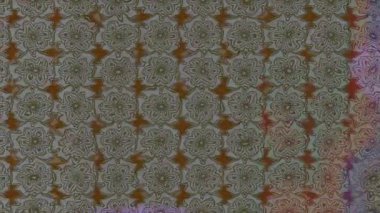 Renkli unsurlarla hareketli arka plan görüntüleri. Çiçekler. Eski model. Bayrak tarzı. Video kaydı. Şablon. Döngü. Kusursuz.. 