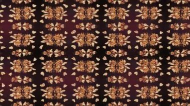 Renkli unsurlarla hareketli arka plan görüntüleri. Çiçekler. Eski model. Bayrak tarzı. Video kaydı. Şablon. Döngü. Kusursuz.. 