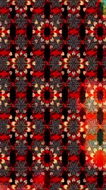 Renkli unsurlarla hareketli arka plan görüntüleri. Çiçekler. Eski model. Bayrak tarzı. Video kaydı. Şablon. Döngü. Kusursuz.. 