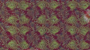 Renkli unsurlarla hareketli arka plan görüntüleri. Çiçekler. Eski model. Bayrak tarzı. Video kaydı. Şablon. Döngü. Kusursuz.. 