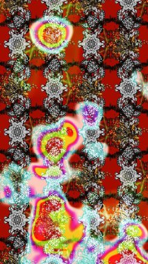 Motley illustration. Spring floral background with flowers. Sketch. Small colorful flowers. Raster cute pattern in small flower. The elegant the template for fashion prints.