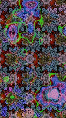 Tarafsız ve siyah renklerde çiçekler. Düz Çiçek Elementleri Tasarımı. Renkli Bahar Teması eskiz kalıbı. Raster illüstrasyonunda çiçek deseni çizimi.