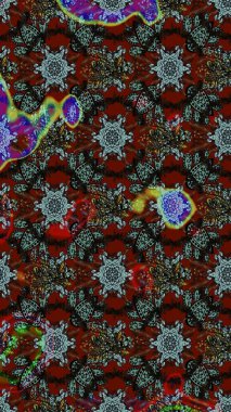 Millefleur 'lar. Küçük kahverengi ve gri renkte güzel bir besin torbası deseni, çiçekler. Tekstil, kumaş, kapaklar, duvar kağıtları, baskı, paket, koleksiyon defteri, örgü, dekupaj için çiçek arkaplanı..