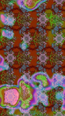 Çizim raster deseni. Çiçek arkaplan. Güzel kumaş deseni.