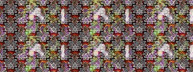 Flower eskiz arka planı. Şatafatlı bahar bahçesi dokusu. Raster illüstrasyonu. Çiçek deseni.