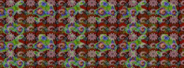 Kızılderili desenli desenli desenli şal deseni. Raster Henna dövme stili. Etnik Mandala süsü. Tekstil, tebrik kartı, boyama kitabı, telefon kılıfı baskısı için kullanılabilir.