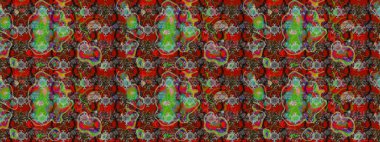 Sketch Colour Spring Theme eskiz kalıbı. Sevimli çiçek raster deseni. Kahverengi ve kırmızı renkte çiçekler. Düz Çiçek Elementleri Tasarımı.