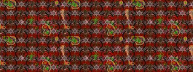 Güzel kumaş deseni. Raster suluboya deseni, narin çiçekler, kahverengi ve kırmızı çiçekler, tebrik kartı şablonu..