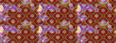 Kahverengi ve kırmızı renkte çiçekler. Çiçekli karalama şeklinde Raster çiçek deseni. Yumuşak, yaz çiçekli arka plan.