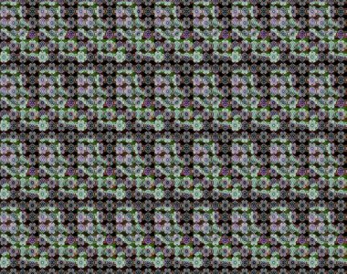 Çiçek çelengi. Güzel, parlak, pürüzsüz kumaş, tuval. Kıvırcık, parlak örgü. Eski moda arka plan. Desen, çizim, çiçek sınırı. Raster illüstrasyonu.