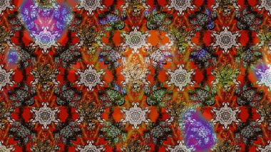 Küçük kahverengi ve kırmızı çiçekli oldukça eski bir besin torbası deseni. Tekstil, kumaş, kapaklar, duvar kağıtları, baskı, naylon, koleksiyon defteri, örgü, dekupaj için güzel bir eskiz. Millefleurlar.