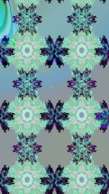 Raster illüstrasyonu. Kumaş, duvar kağıdı ve kağıt üzerine baskı yapmak için gelişen arka plan. Moda arka planında parlak buketler. Eski usul küçük çiçekli şirin bir eskiz deseni..