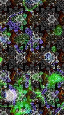 Klasik tropikal doğal elementlerin suluboya seti. Raster illüstrasyonu. Egzotik çiçekler, botanik parlak klasik siyah ve gri renkler.