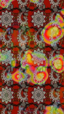 Güzel kumaş deseni. Düz Çiçek Elementleri Tasarımı. Güzel eskiz şekli. Renkli Yaz Temalı eskiz kalıbı. Raster çiçekli arka plan. Yazdır.