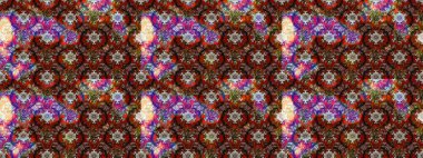 Kahverengi ve kırmızı renklerde. Çiçekli güzel suluboya desen. Raster illüstrasyonu.