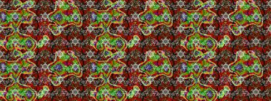 Raster illüstrasyonu. Renkli Bahar Teması eskiz kalıbı. Düz Çiçek Elementleri Tasarımı. Güzel kumaş deseni. Zentangle soyut çiçekleri. Çiçek tozu..