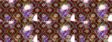 -Kahverengi ve gri çiçekler. Çiçek kolajı. Raster deseni. Çiçek kompozisyonu. Doğa. Küçük çiçekte güzel bir desen var. Çiçek arka planı.