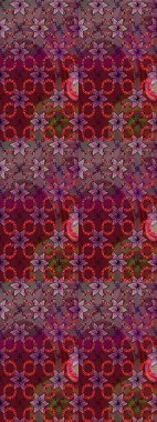 Hediye ambalaj kağıdı, tebrik kartları, posterler ve pankart tasarımı. Raster düz çiçek çizim deseni. Kırmızı renkte çiçekler.