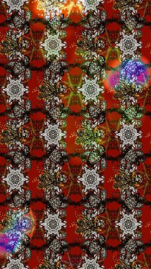 Güzel eskiz şekli. Renkli Yaz Temalı eskiz kalıbı. Güzel kumaş deseni. Yazdır. Raster çiçekli arka plan. Düz Çiçek Elementleri Tasarımı.