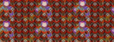 El çizimi. Kahverengi ve kırmızı renkte çiçekler. Çiçekli eskiz deseni. Suluboya çizimi.