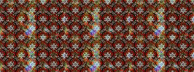 Düz Çiçek Elementleri Tasarımı. Raster Modaya uygun kumaş deseni. Kahverengi ve gri renkli şirin çiçek desenleri. Renkli Bahar Teması çizim şablonu.