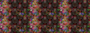 Elle boyanmış suluboya resim çizimleri, çiçekler ve bitkiler. Siyah ve kahverengi renkte çiçekler.