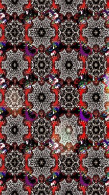 Modern gelişim, siyah ve nötr raster arka plan duvar kağıdı çizimi, klasik çizgi çizgisi, desenli desenli çiçekler, çiçekli süsler. Çiçekli el çizimi çizimi deseni.