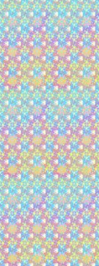 Eskiz arkaplan modeli. Raster - stok. Çiçekler yapraklarla ve papatya çiçekleri tarafsız ve mavi renklerle.