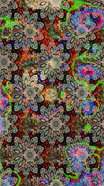 Raster. Güzel suluboya çiçekler, parlak resimler ilham verici ve nötr çiçek desenli eskiz arka planı.