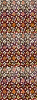 Raster sketch cute flower pattern. Spring summer time. Flowers on brown and beige colors. Gentle romantic print. Holidays mood.