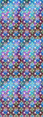 Küçük çiçekteki sevimli çiçek deseni. Tony 'nin kumaş kalıbını çiz. Raster illüstrasyonu. Modaya uygun kumaş deseni.