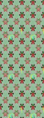 Çiçek buketleriyle klasik bir eskiz şekli. Tarafsız ve gri renklerde. Raster illüstrasyonu.