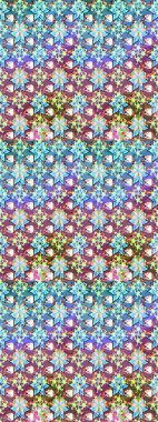 Renkli Yaz Temalı eskiz kalıbı. Raster Illustrasyon 'daki Çiçek Deseni' nin son moda çizimi. Mavi ve nötr renklerde çiçekler. Düz Çiçek Elementleri Tasarımı.