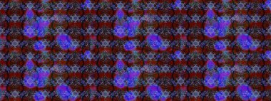 Raster illüstrasyonundaki çiçek desenli çizim. Renkli Bahar Teması eskiz kalıbı. Düz Çiçek Elementleri Tasarımı. Mor ve kahverengi renkte çiçekler.