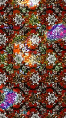 Raster illüstrasyonu. Taslak dekoratif arka plan, çiçek mandala. Çiçek. Kahverengi ve gri renklerde.