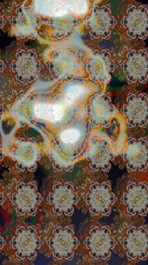 Raster illüstrasyonu. Küçük çiçekteki sevimli çiçek deseni. Çizim.