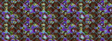 Raster illüstrasyonu. Yumuşak, yaz çiçekleri kahverengi ve mavi renklerde. Raster çiçek desenli ve çiçekli..