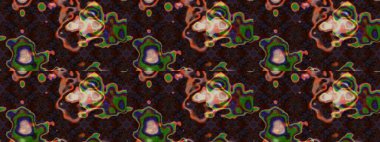 Kahverengi ve gri renkli çiçekler. Raster düz çiçek çizim deseni. Tasarım hediye paketi, tebrik kartları, posterler ve afiş tasarımı.