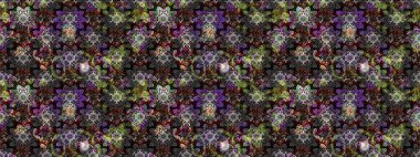 Raster illüstrasyonu. Çizim çiçek deseni duvar kâğıdı olarak kullanılabilir. Gri ve siyah renkte çiçekler.